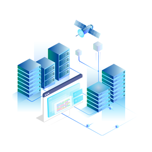 Data center to satellite