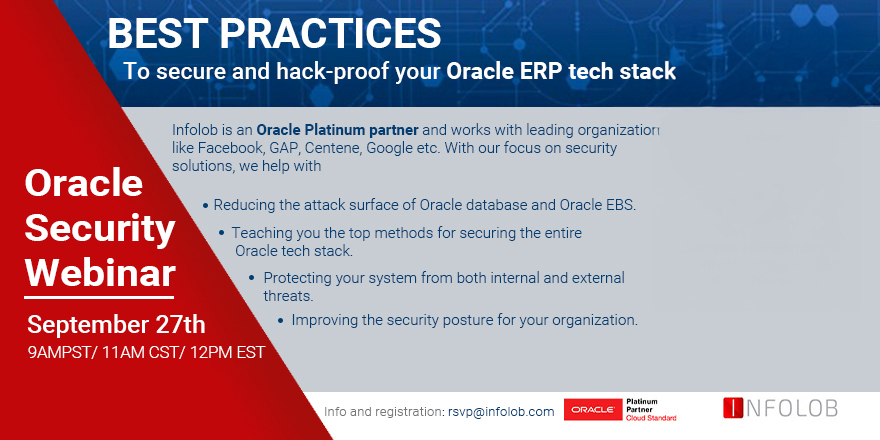 Read more about the article Best Practices to secure and hack-proof your Oracle tech-stack
