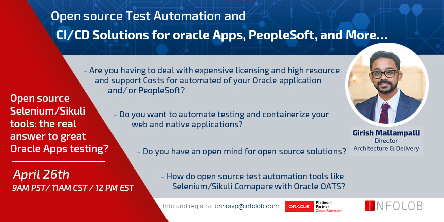 You are currently viewing April 26th 2018 – Infolob Webinar – Open source Test Automation and CI/CD