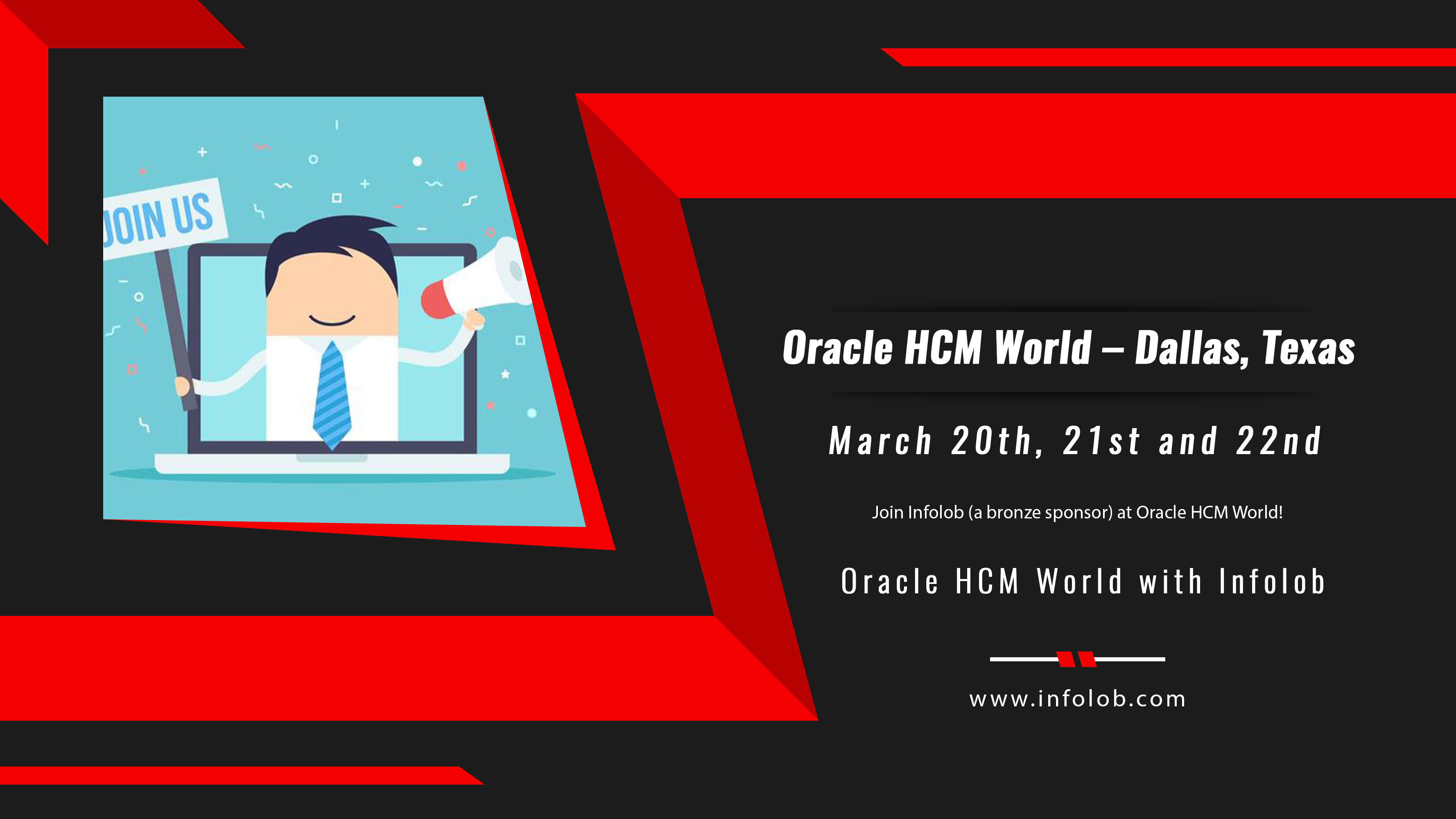 Read more about the article Oracle HCM World – Dallas, Texas – March 20th, 21st and 22nd