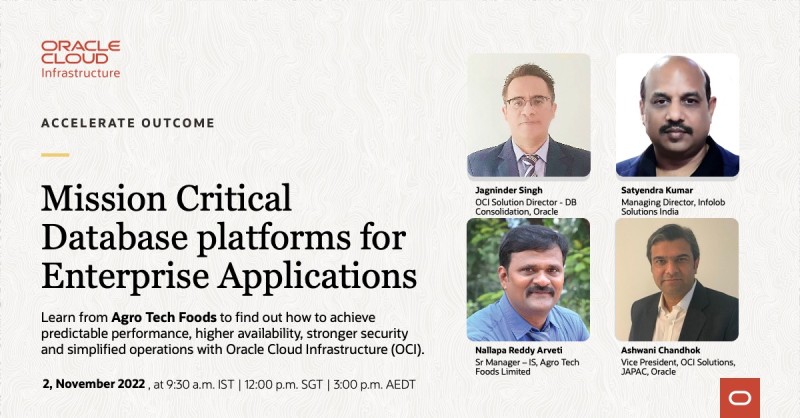 You are currently viewing Database Platforms for Enterprise Apps – Oracle + INFOLOB Webinar