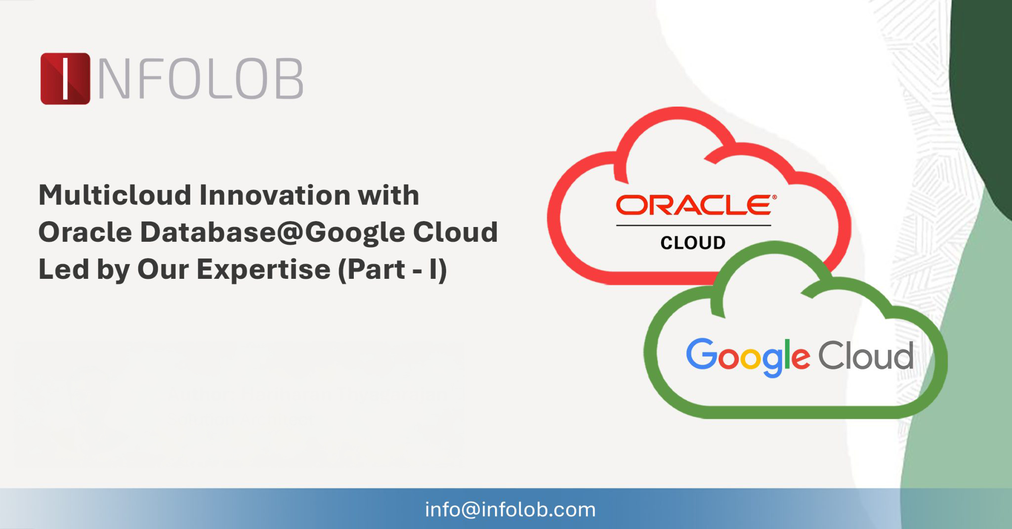 Read more about the article Oracle Database@Google Cloud + Our Expertise = Multicloud Excellence (Part – 1)
